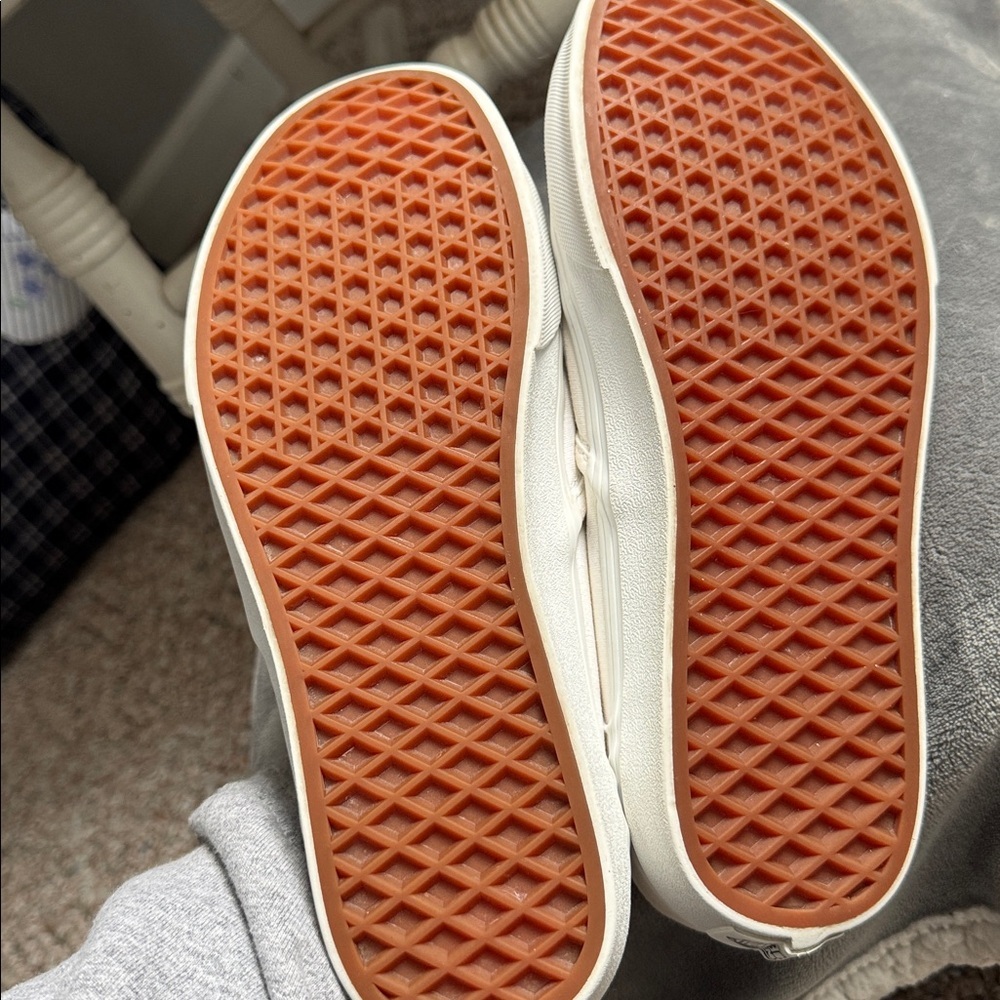 Vans Classic White cavas Slip-On Sneakers women’s size 10 - Picture 6 of 7